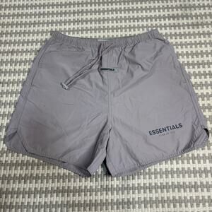 Fear of God Essentials Volley Shorts Cement Nylon Size XS Preowned